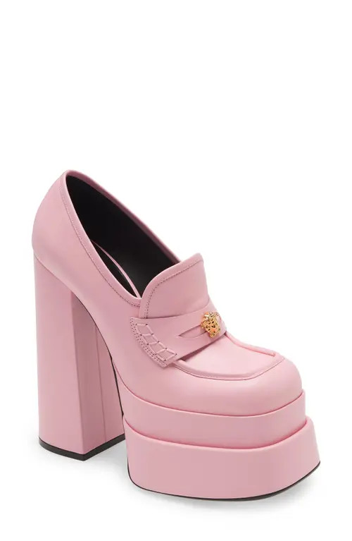 Versace Platform Loafer Pump in Candy Oro Versace at Nordstrom, Size 11Us | Nordstrom