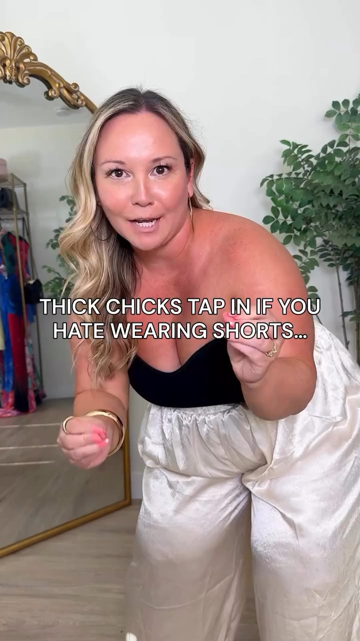Balloon pants are a thick chicks best friend if you hate wearing shorts! They are majorly trending, and I found an affordable pair of satin ones that are worth grabbing! They look chic and elevated with very little effort! These are under $40!! 

#amazonfinds #midsizestyle #petitestyle #styletrends #balloonpants

#LTKOver40 #LTKMidsize #LTKPetite