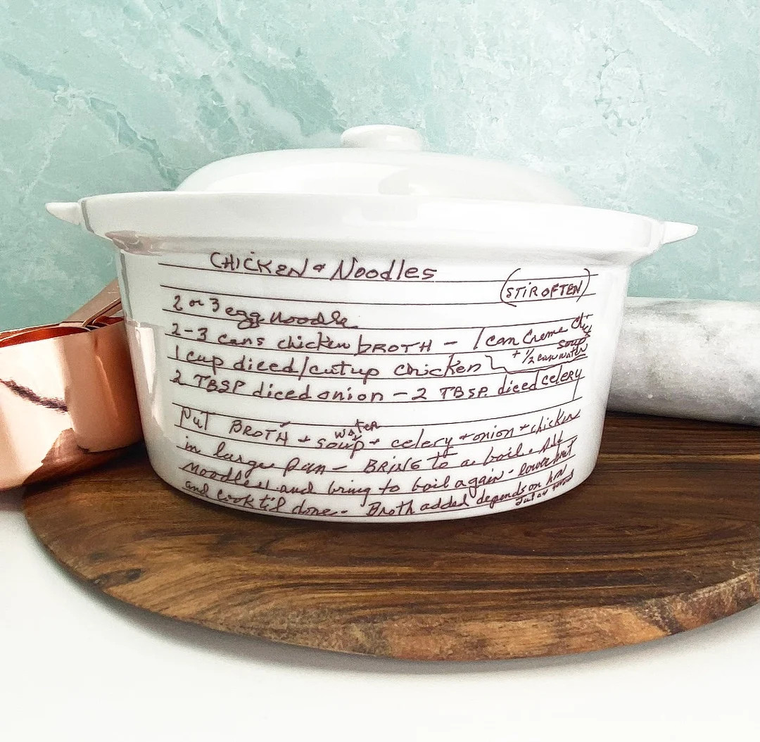 Handwritten Recipe Personalized Platter Dish | Keepsake Handwriting Recipe Plate | Recipe Card Tr... | Etsy (US)