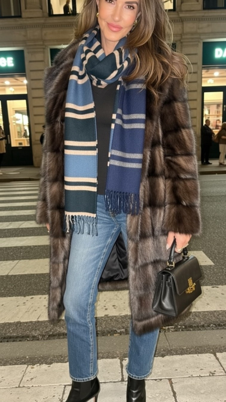 Winter luxe in the city ✨

Obsessed with this faux fur coat for adding instant glamour to any outfit. Layered it over a simple black top with my go-to striped scarf for warmth and a pop of color. The combination of textures makes this look feel so elevated while staying cozy.

Perfect for holiday shopping, dinner dates, or anytime you want to feel extra chic this season!

Shop my look 🛍️

#LTK #winterfashion #fauxfur #coatseason #winterstyle #ootd #luxestyle #citystyle #holidayfashion #styleinspo #ltkstyletip 

#LTKSeasonal #LTKPlusSize #LTKdayinmylife