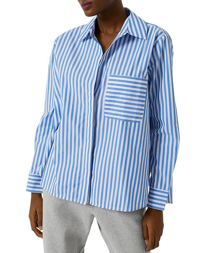 Thick Stripe Relaxed Fit Popover Shirt | Bloomingdale's (US)