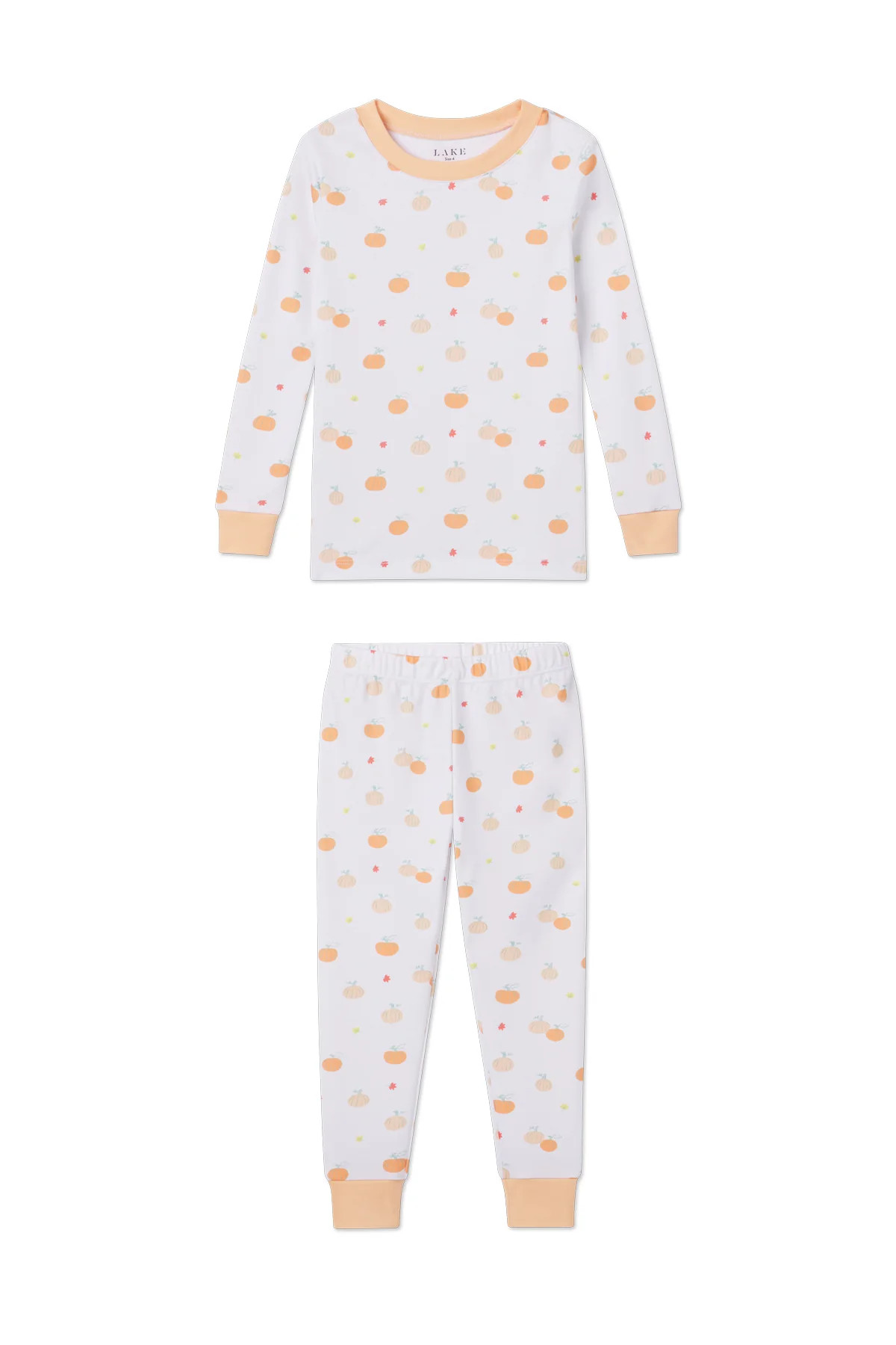 Kids Long-Long Set in Pumpkin Patch | Lake Pajamas