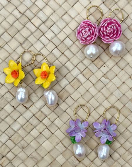 Say Happy Mother’s Day with flower pearl drop earrings. These beauties will not fade like traditional flowers. Handmade with 14k gold, mom will surely treasure these like she does her relationship with you! 



#LTKStyleTip #LTKGiftGuide #LTKWedding