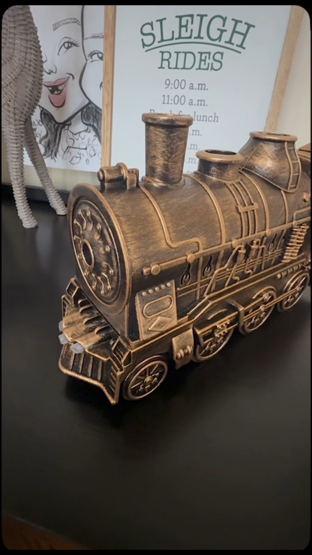I recently picked up this train-shaped humidifier, and I am so impressed! The vintage locomotive design is even more adorable in person — it looks like a little décor piece and not just a humidifier. The detailing is beautiful, and it adds such a fun touch to any room.

#LTKHome #LTKFindsUnder50 #LTKGiftGuide