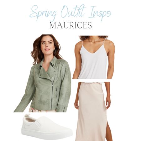 Spring Outfit Inspo from Maurice’s 

Wearing size L in maxi skirt, cami top, and moto jacket. 

 

#LTKstyletip #LTKSeasonal