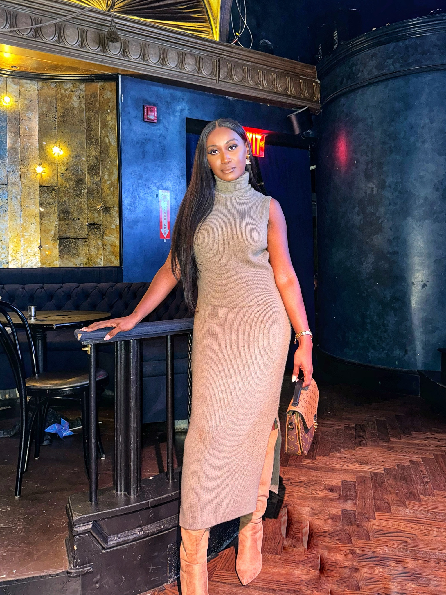 A comfy knit dress and knee high boots for #nyfw, yes please! It’s also on sale now with an additional 25% off. 

#LTKstyletip #LTKshoecrush #LTKsalealert