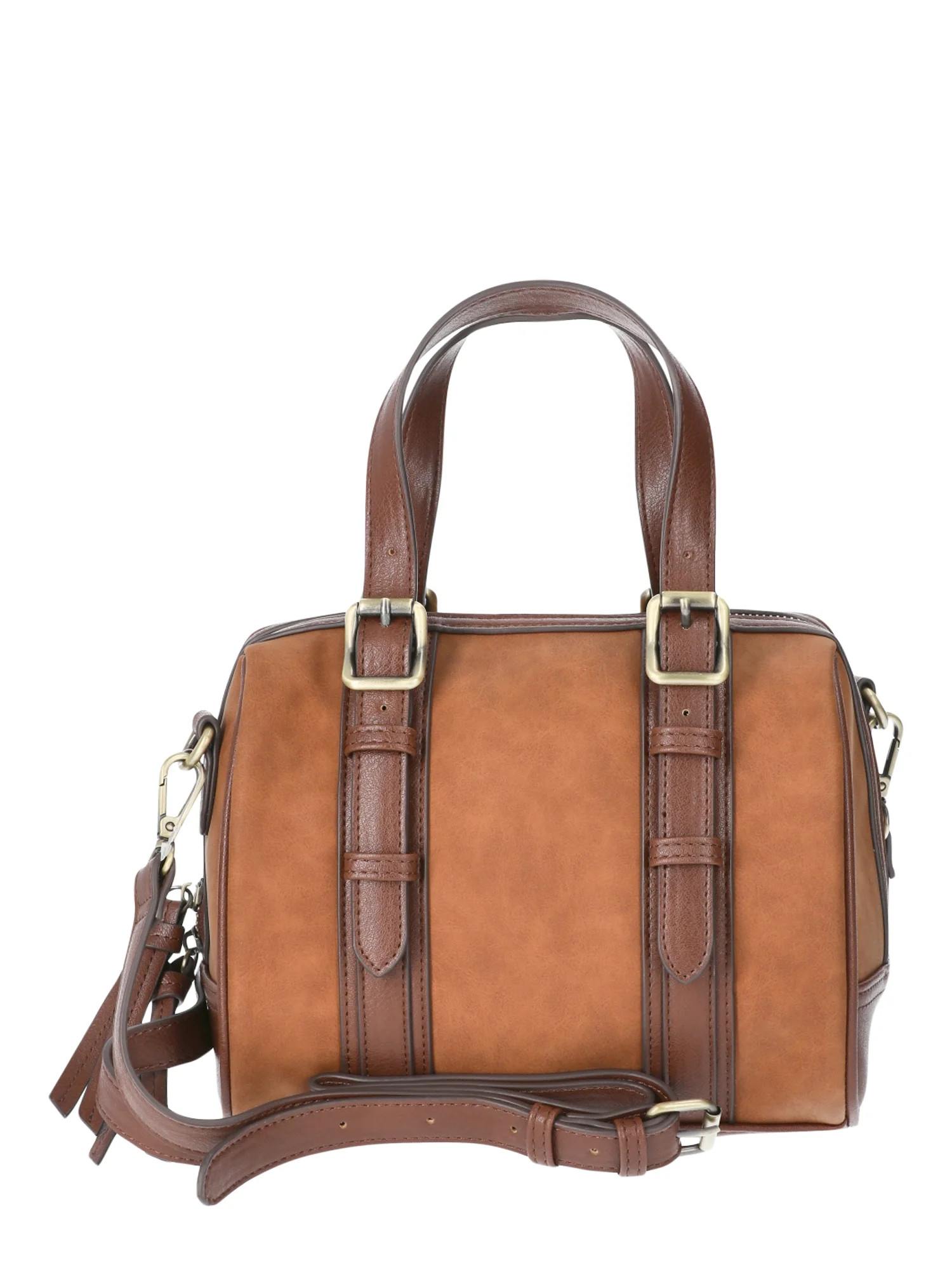 Time and Tru Women's Melissa Satchel Handbag, Cognac | Walmart (US)