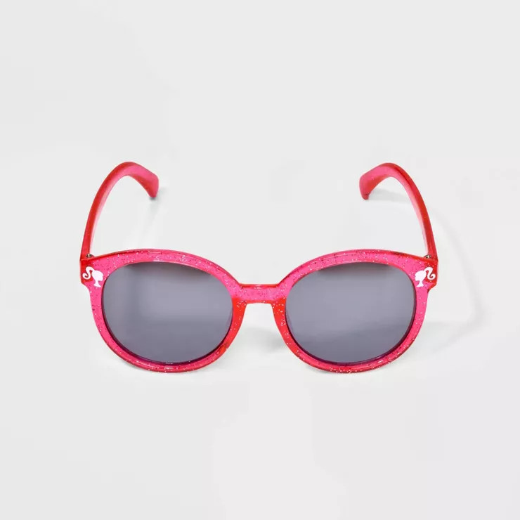 Girls' Barbie Round Sunglasses - Pink | Target