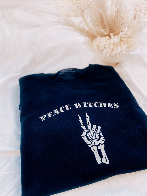Read the full title
    Peace Witches Crewneck Sweatshirt | Etsy (US)