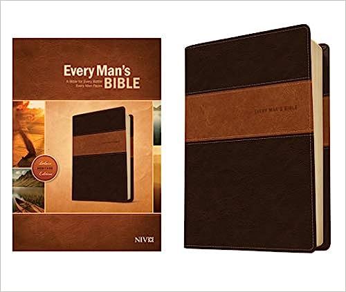 Every Man's Bible NIV, Deluxe Heritage Edition, TuTone (LeatherLike, Brown/Tan) – Study Bible f... | Amazon (US)