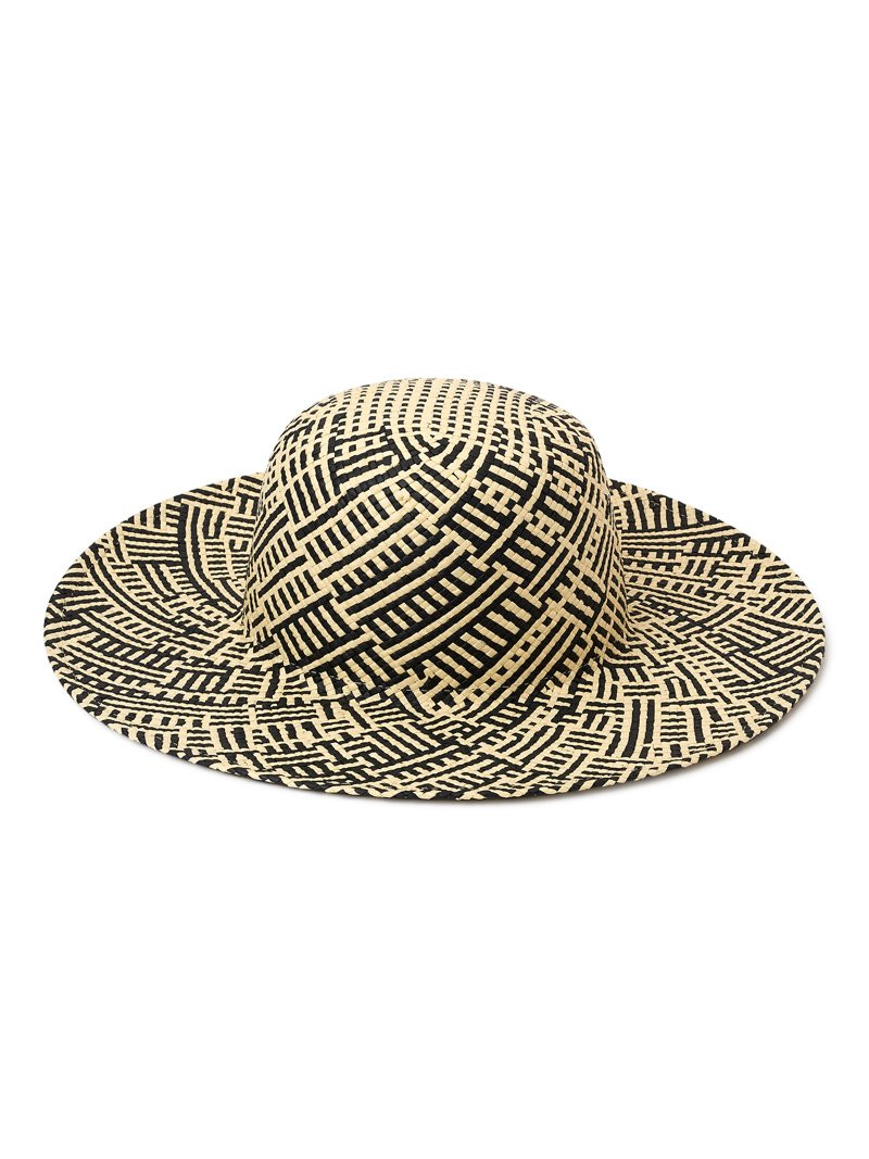 Time and Tru Women's Two Toned Straw Hat | Walmart (US)