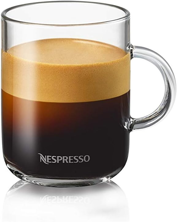 Nespresso Vertuo Coffee Mug Set (2 x 390 ml) incl. 2 Spoons Glass Cups | Amazon (UK)