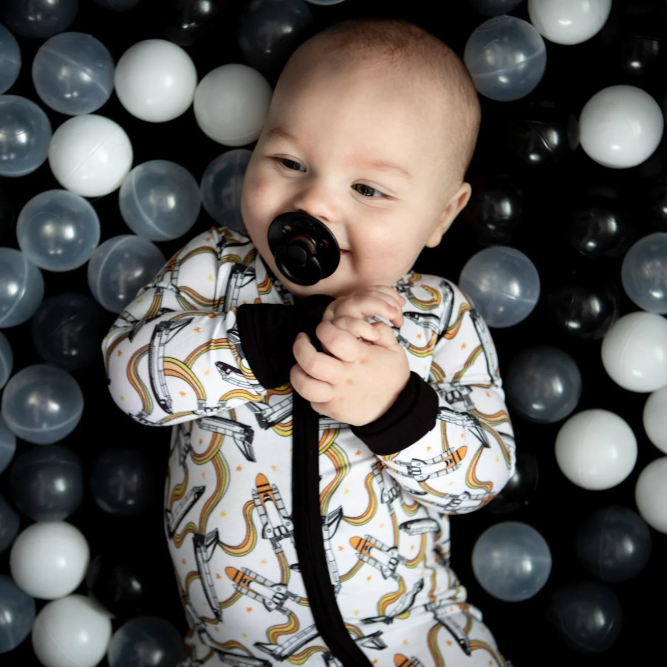 ZIP ROMPER - Space | millie + roo