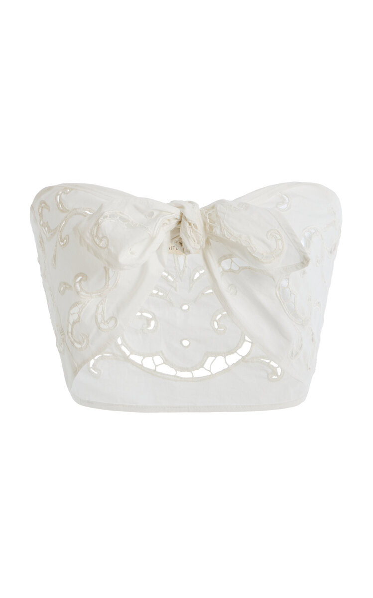 Marcie Cotton Wrap Top | Moda Operandi (Global)