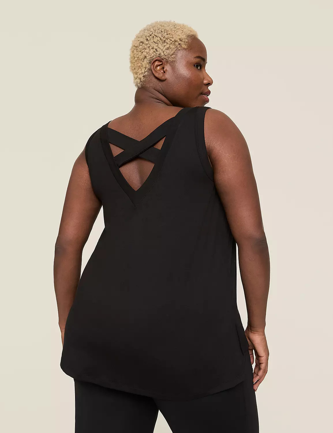 LIVI Soft V-Neck Cross-Back Tank | Lane Bryant (US)