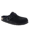 Birkenstock Boston Comfort Clog with Shearling - Black - 11/11.5 | HSN