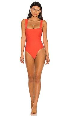 Tularosa Flirty One Piece in Coral from Revolve.com | Revolve Clothing (Global)