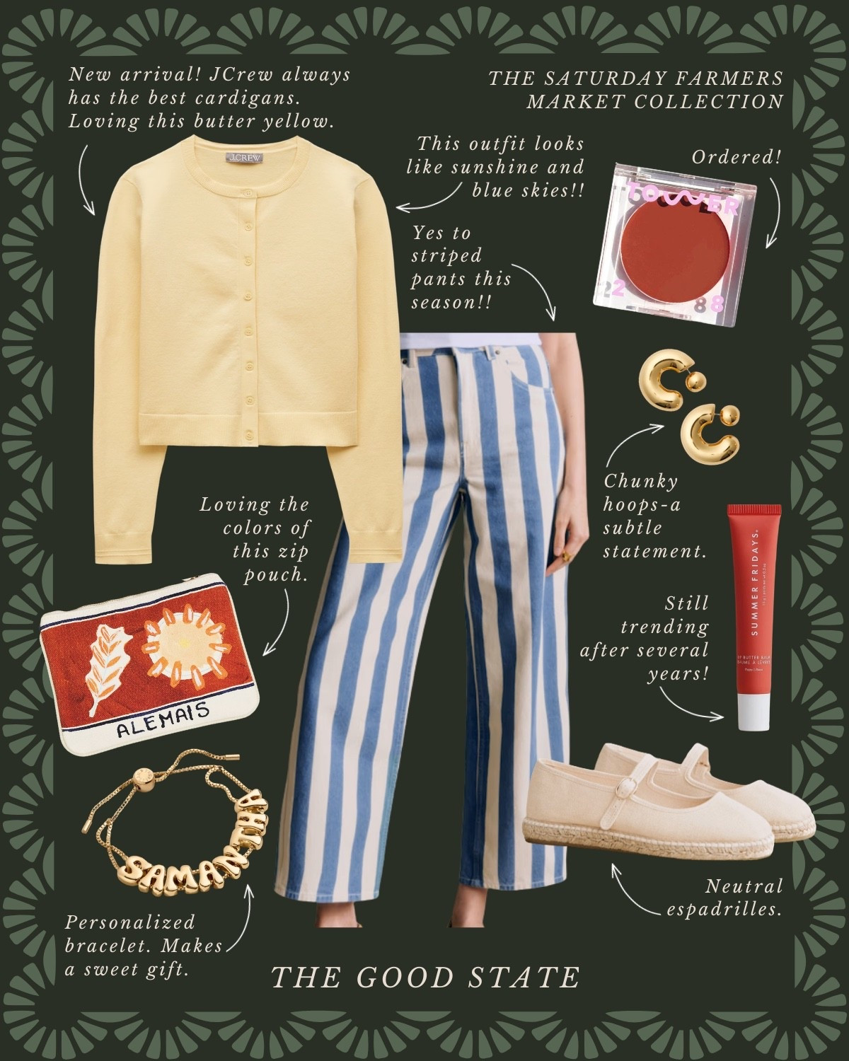 This is for all the Farmers Market girlies living their best and brightest life as the golden morning sunshine warms their face and a cool Spring breeze blows through their hair. This is for the girlies with a flaky, buttery croissant in one hand and a lavender matcha in the other. This is for the ones who wake up—sometimes earlier than they’d like to on the weekend—so they can have the first pick of produce and pastries at the local market. And because there’s just something magical and neighborly about a slow morning meandering at the market. This collection is for gingham lovers, floral wearers and those who love a well worn ball cap. For the ones who layer their quilted jacket (or a neck scarf) with everything and who aren’t afraid of a good denim on denim moment. For the ones who love pops of color as well as grounding earth tones. The ones who inspire ME to wear more prints and patterns. This is for the farmers market ladies who may or may not treat themselves to a little mid-day nap afterwards…followed by a picnic with all their market goodies and closest girlies of course. This collection is for you🍓

#LTKSaleAlert #LTKSpringSale #LTKootd