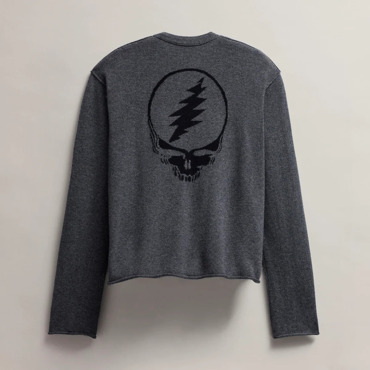 Women's Grateful Dead Crew Neck Sweater - Flannel/Black | James Perse Los Angeles | James Perse (US)