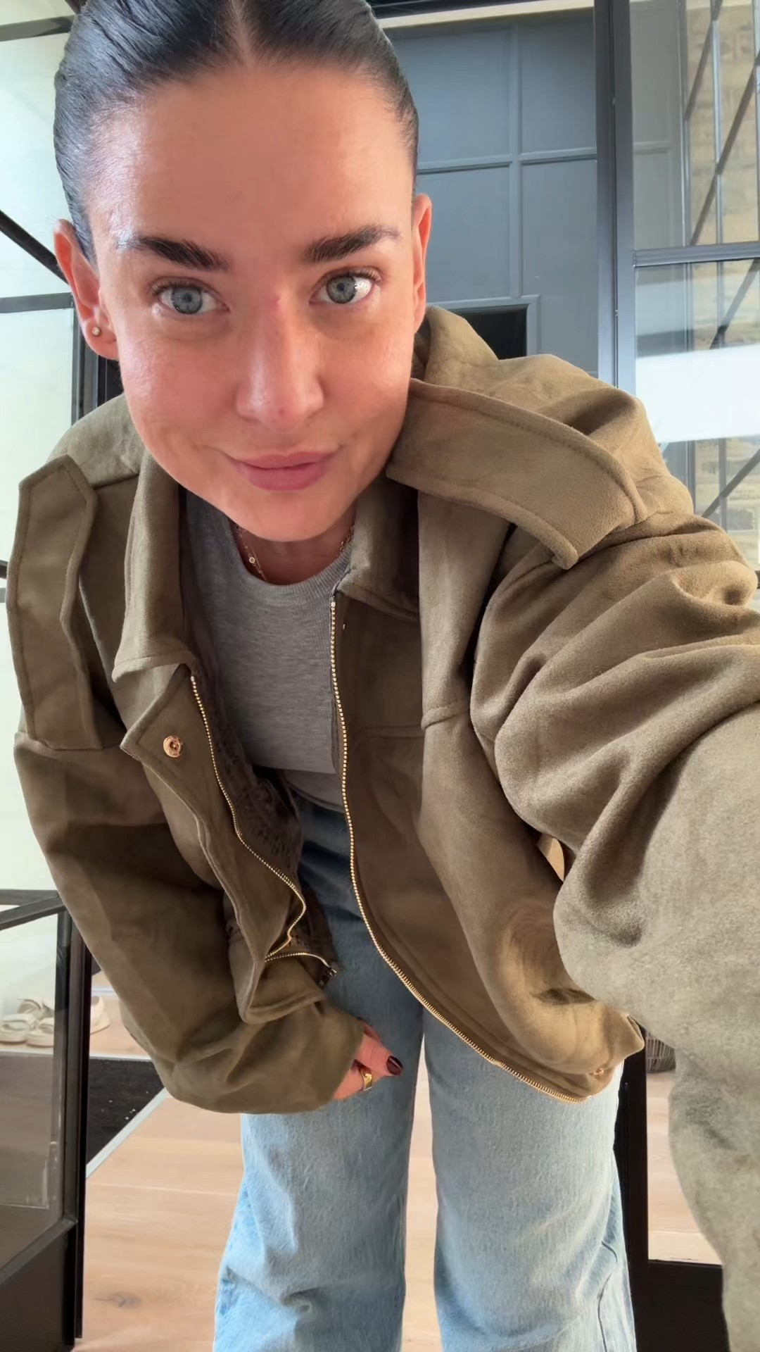 I wear size M in the jacket. Size 29 in jeans for relaxed fit. 

#LTKjeans #LTKuk #LTKautumn