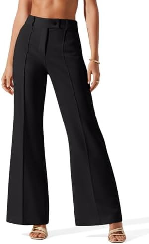 NIMIN Womens Dress Pants High Waisted Business Casual Flare Pants Work Trousers 2025 Fashion Outf... | Amazon (US)