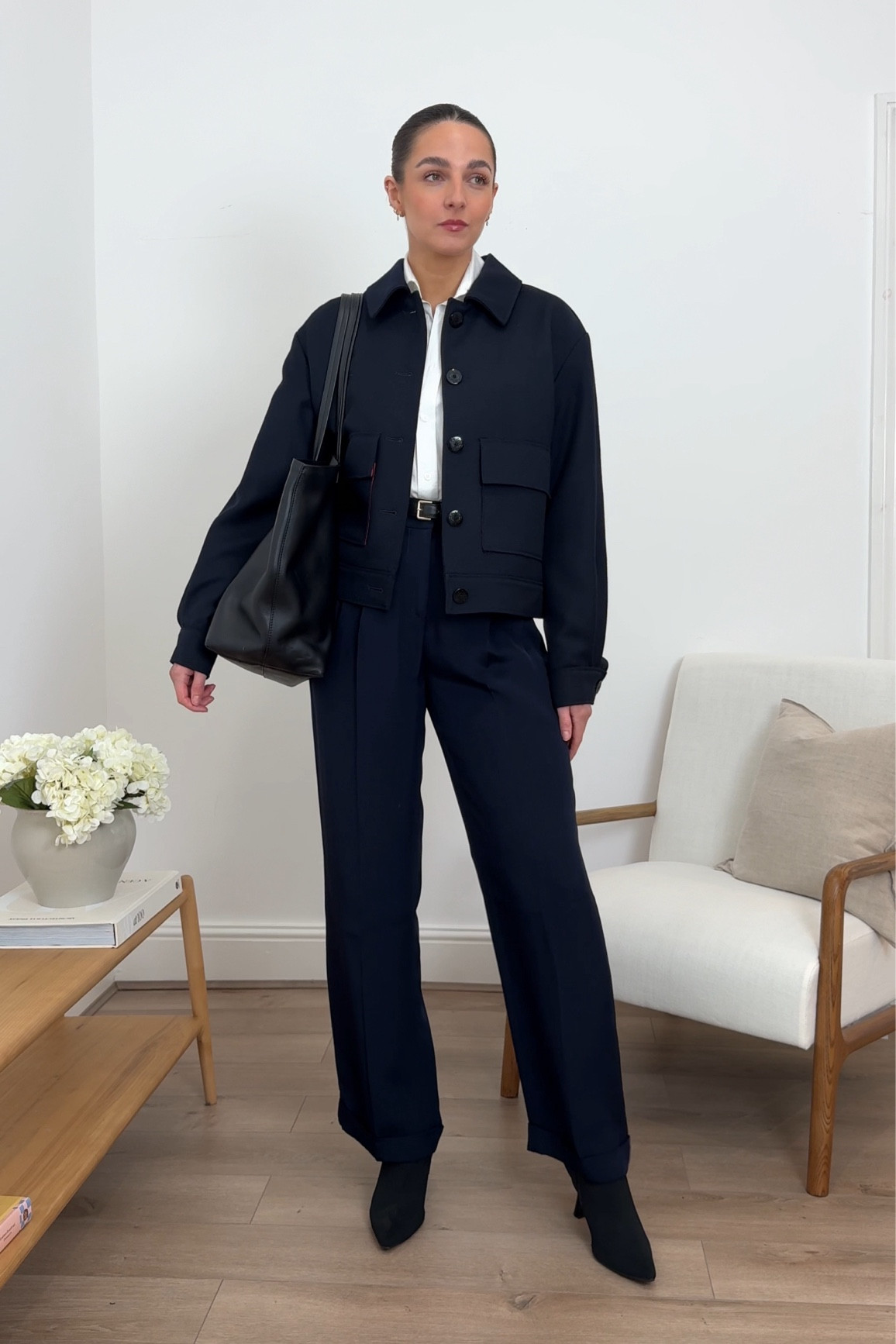 Navy outfit, workwear outfit, office outfit, office style, work outfit, chic style, minimal style, Stradivarius, River Island, LilySilk

#LTKstyletip #LTKworkwear #LTKeurope