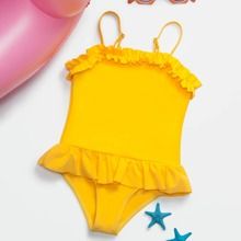 Toddler Girls Ruffle Trim One Piece Swimsuit | SHEIN