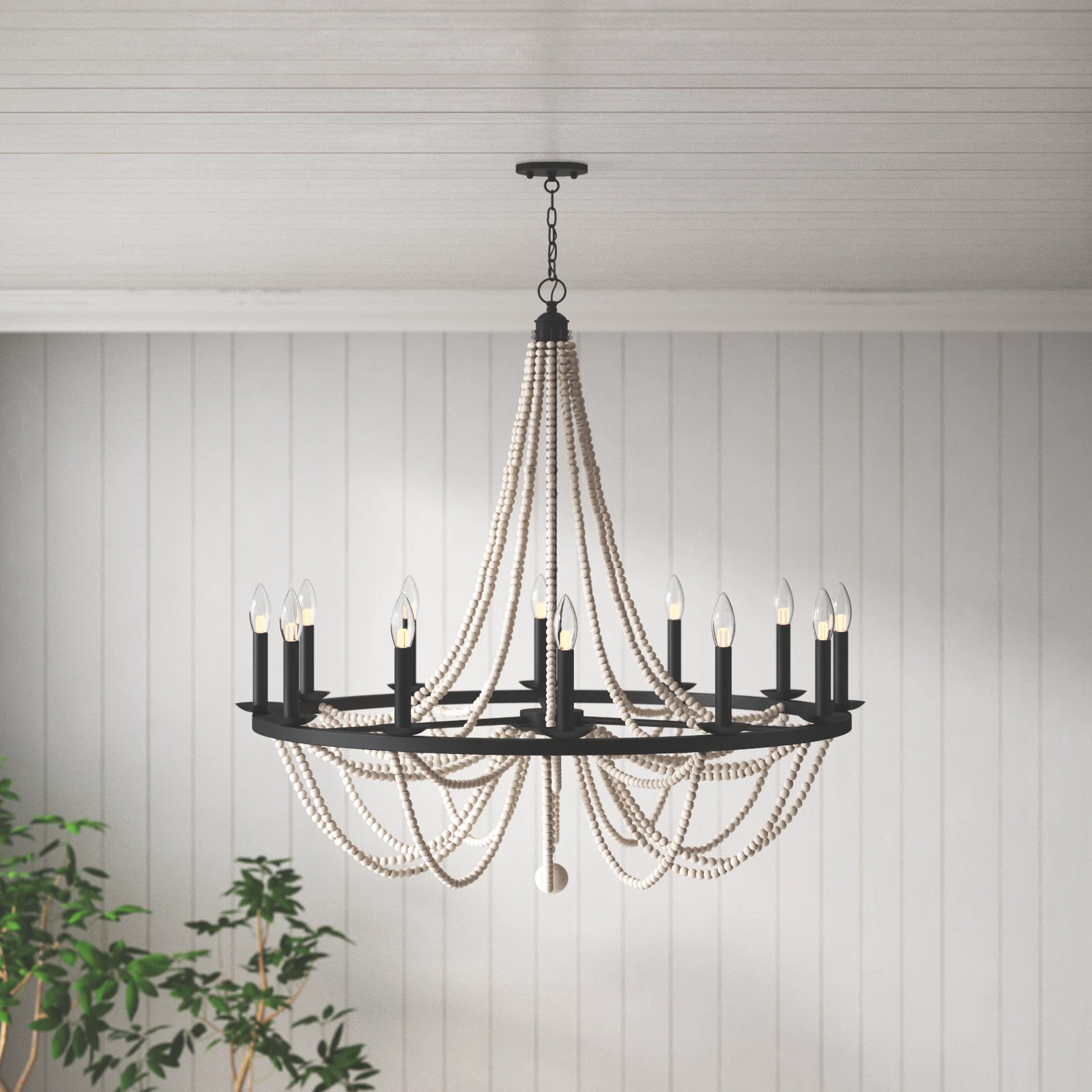 Speier 12 - Light Steel Dimmable Candle Style Wagon Wheel Chandelier UL Certified | Wayfair North America