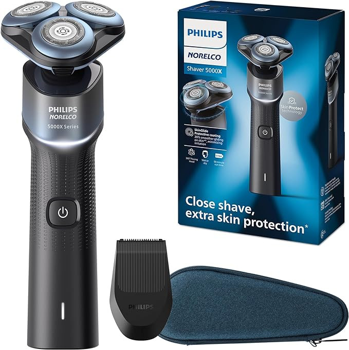 Philips Norelco Shaver 5000X, Rechargeable Wet & Dry Shaver with Precision Trimmer and Storage Po... | Amazon (US)