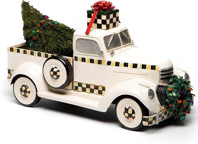 MACKENZIE-CHILDS Farmhouse Special Delivery Truck, Indoor Christmas Truck Decor, Holiday-Village ... | Amazon (US)