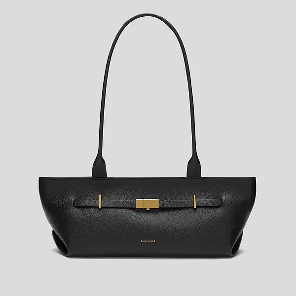 The New York Shoulder | Black Small Grain | DeMellier | DeMellier