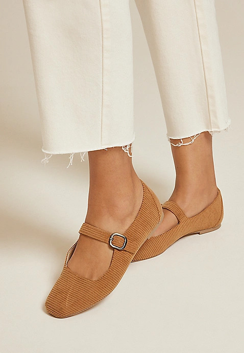 SuperCush Ivy Corduroy Mary Jane Flat | Maurices