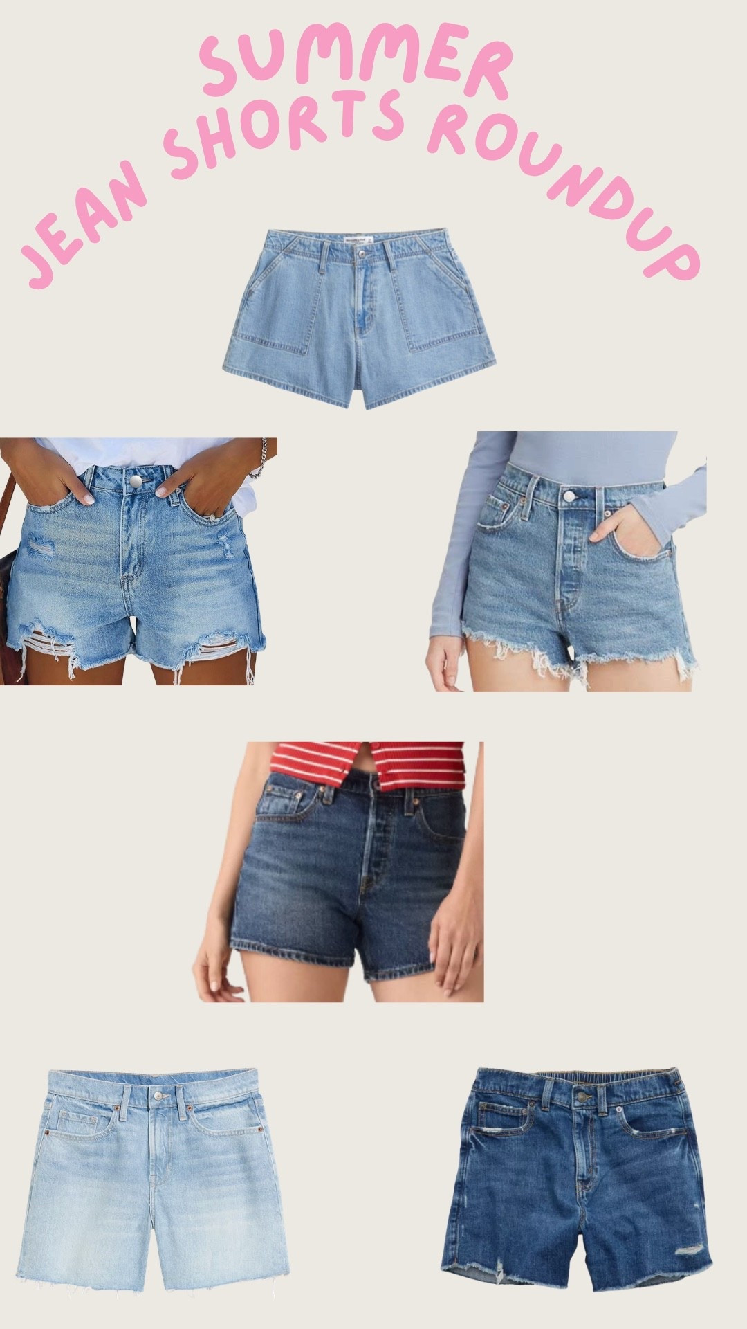 Summer Jean shorts roundup

#LTKgrwm #LTKSeasonal