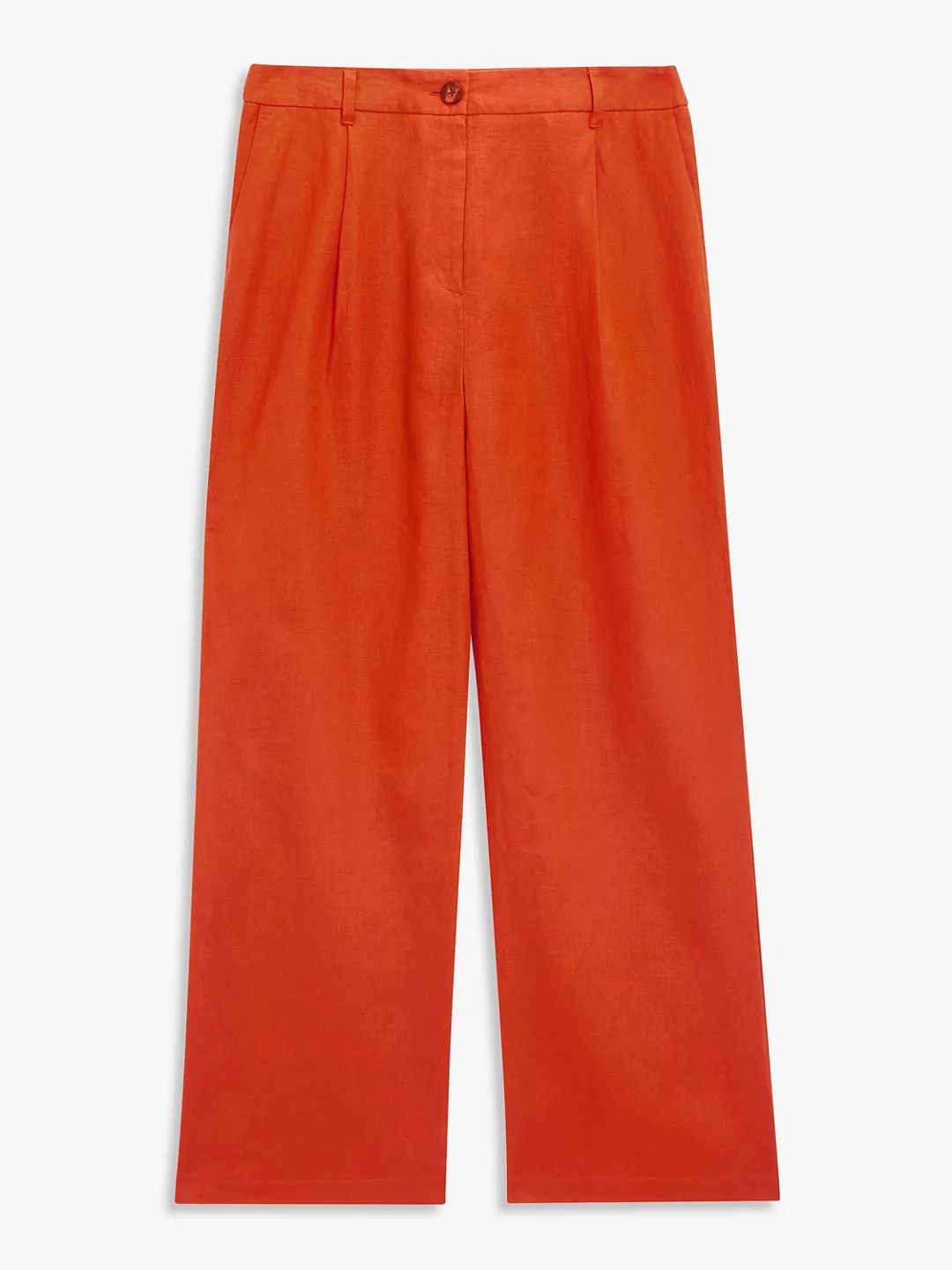 John Lewis Linen Trousers, Orange | John Lewis (UK)
