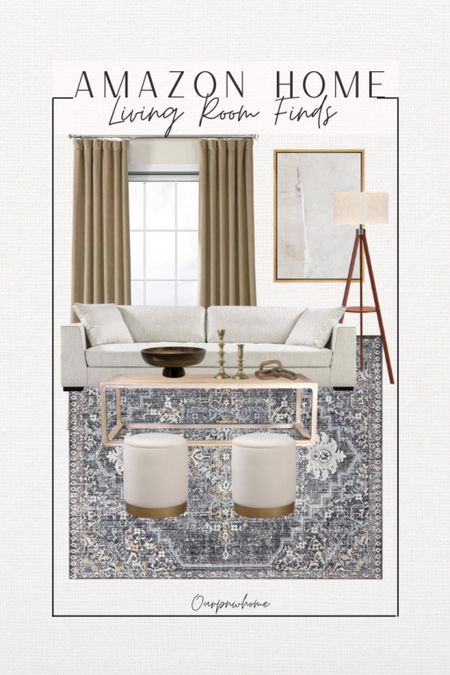 Living room furniture and home decor finds from Amazon! (Psst- those ottomans are 41% off!)

Neutral home, curtains, floor lamp, wall art, area rug, white stool ottomans, ivory couch, coffee table, decorative bowl, gold candlesticks, decorative links 

#LTKsalealert #LTKhome #LTKstyletip