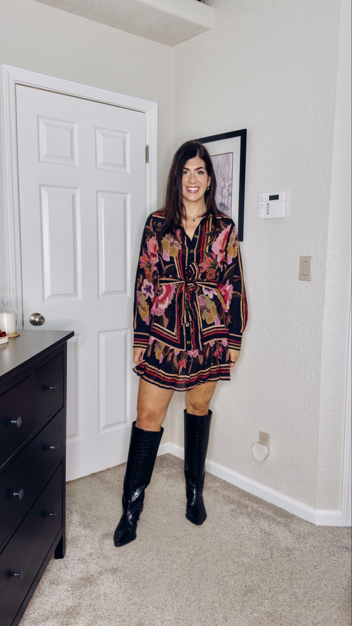 Anthro try on
In a medium belted mini dress

#LTKTall #LTKMidsize #LTKSeasonal