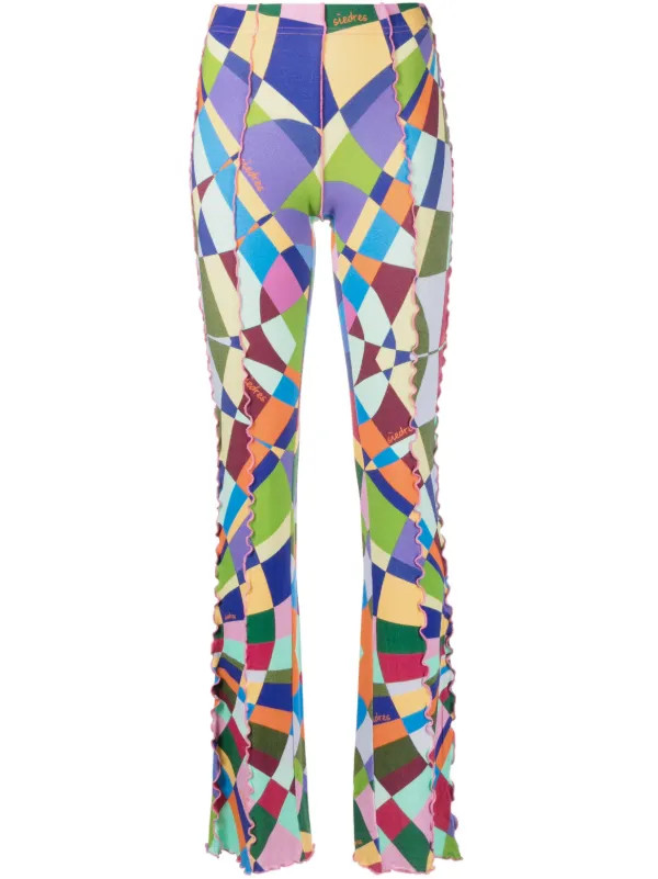 geometric-print trousers | Farfetch Global