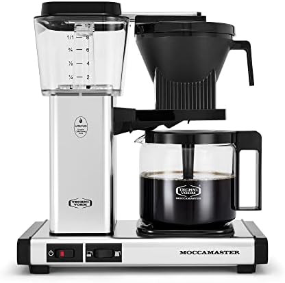 Technivorm Moccamaster 53941 KBGV Select 10-Cup Coffee Maker, Polished Silver, 40 ounce, 1.25l | Amazon (US)