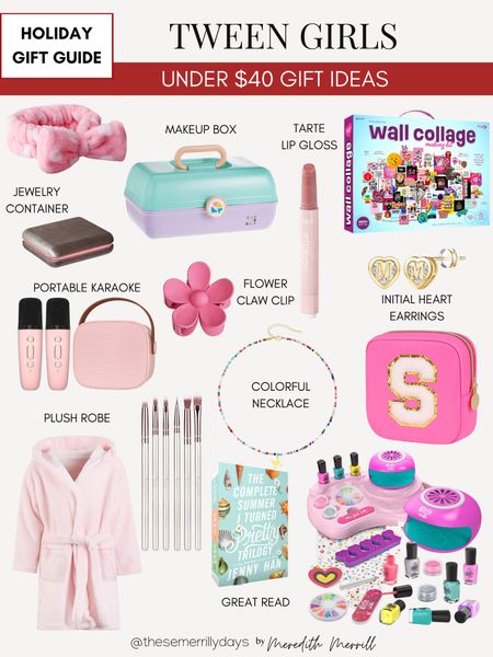 Tween Girls Under $40 Gift Ideas 

Jewelry container, makeup box, plush robe, holiday gift guide, good reads, stud earrings 

#LTKGiftGuide #LTKU #LTKHoliday