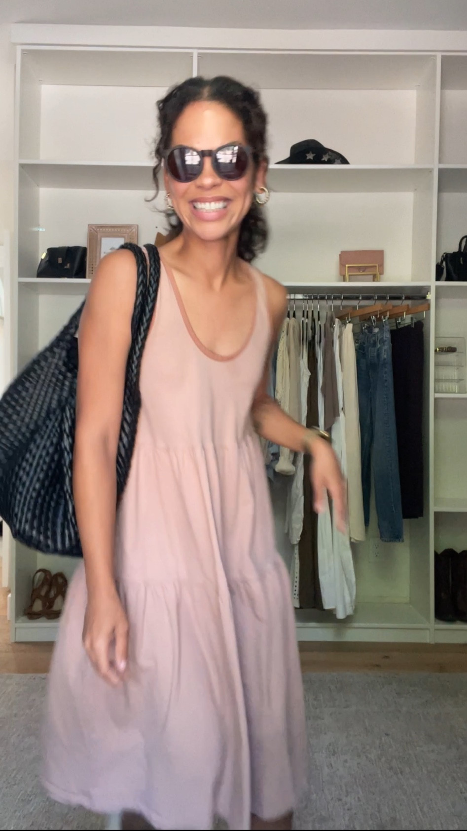 One of my go to easy summer dresses that transitions to fall with an easy cardigan or jacket. My exact dress is a few years old from Everlane, but linking similar styles from $15 Amazon to higher end investment pieces! 

Also my sunglasses are $25 not $100 no idea where that price came from! So lightweight, don’t slip off my face, and just comfortable! 

Tote bag black bag tennis sneakers beige dress casual dress 

#LTKFindsUnder100 #LTKSeasonal #LTKStyleTip