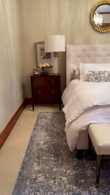 Prepare your guest bedroom for the holiday  Although most of the bedroom decor is light and airy, the burl wood nightstands make a statement in our traditional home. 
kimbentley, bedroom decor, home decor

#LTKhome #LTKVideo #LTKover40