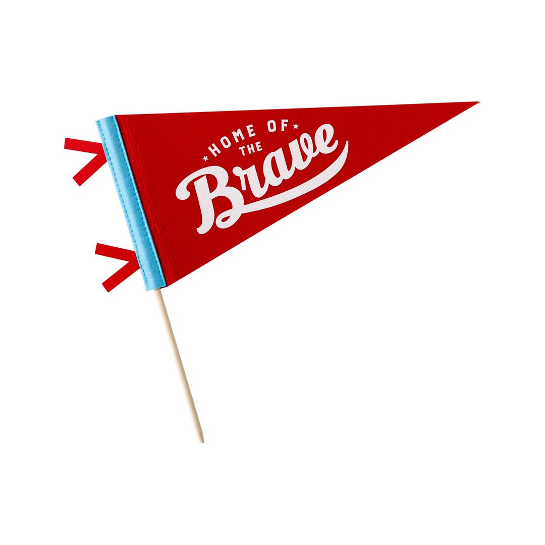 Home of the Brave Felt Pennant Banner - Etsy | Etsy (US)