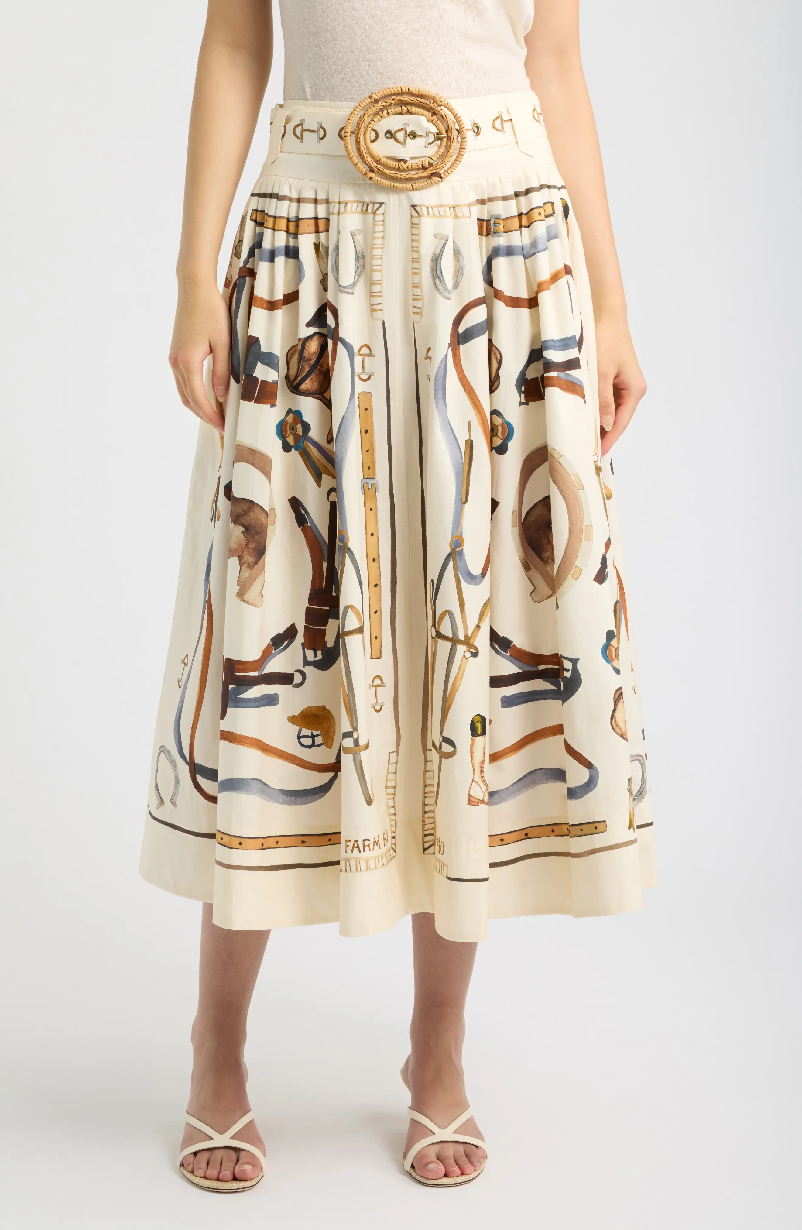 FARM Rio Equestrain Ring Belt Skirt (Women) | Nordstrom | Nordstrom