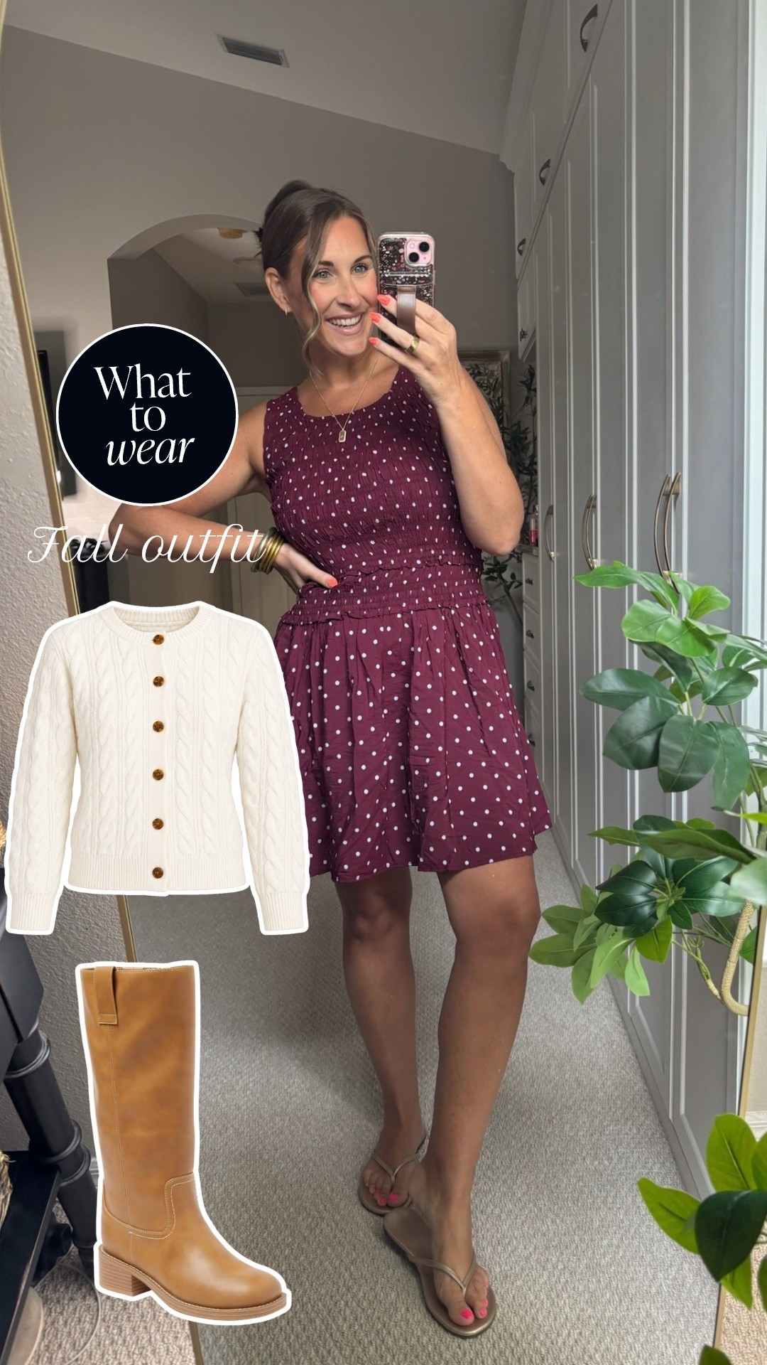 This polka dot dress paired with the cardigan and boots might be my fave fall look!! 🍂

Fall outfit, fall dress, boots, @Target

#LTKootd #LTKSeasonal #LTKSaleAlert