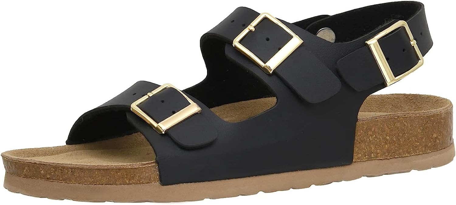 CUSHIONAIRE Women's Lulu Cork footbed Sandal with +Comfort and Wide Widths Available | Amazon (US)