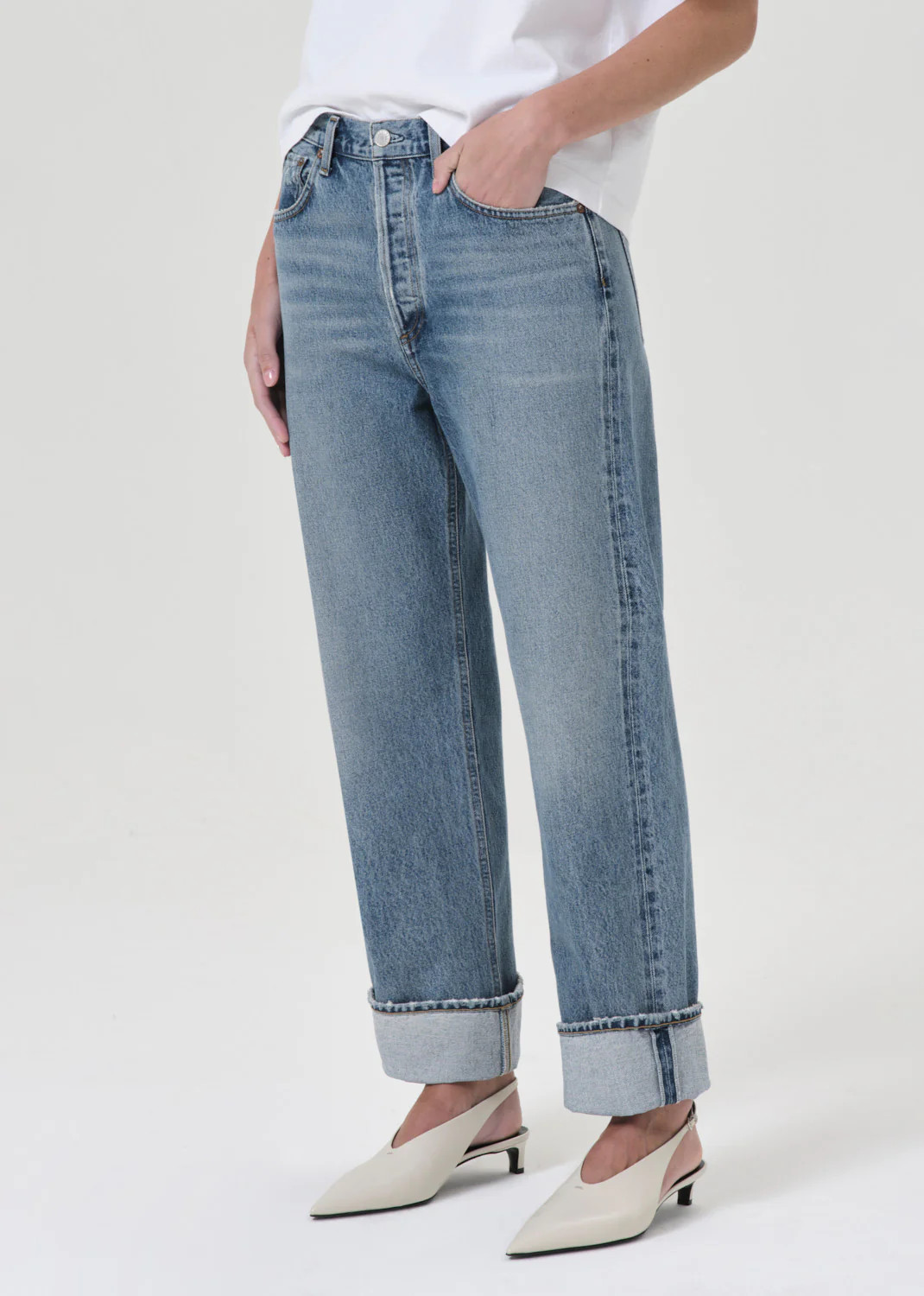 Fran Low Slung Straight in Invention | AGOLDE