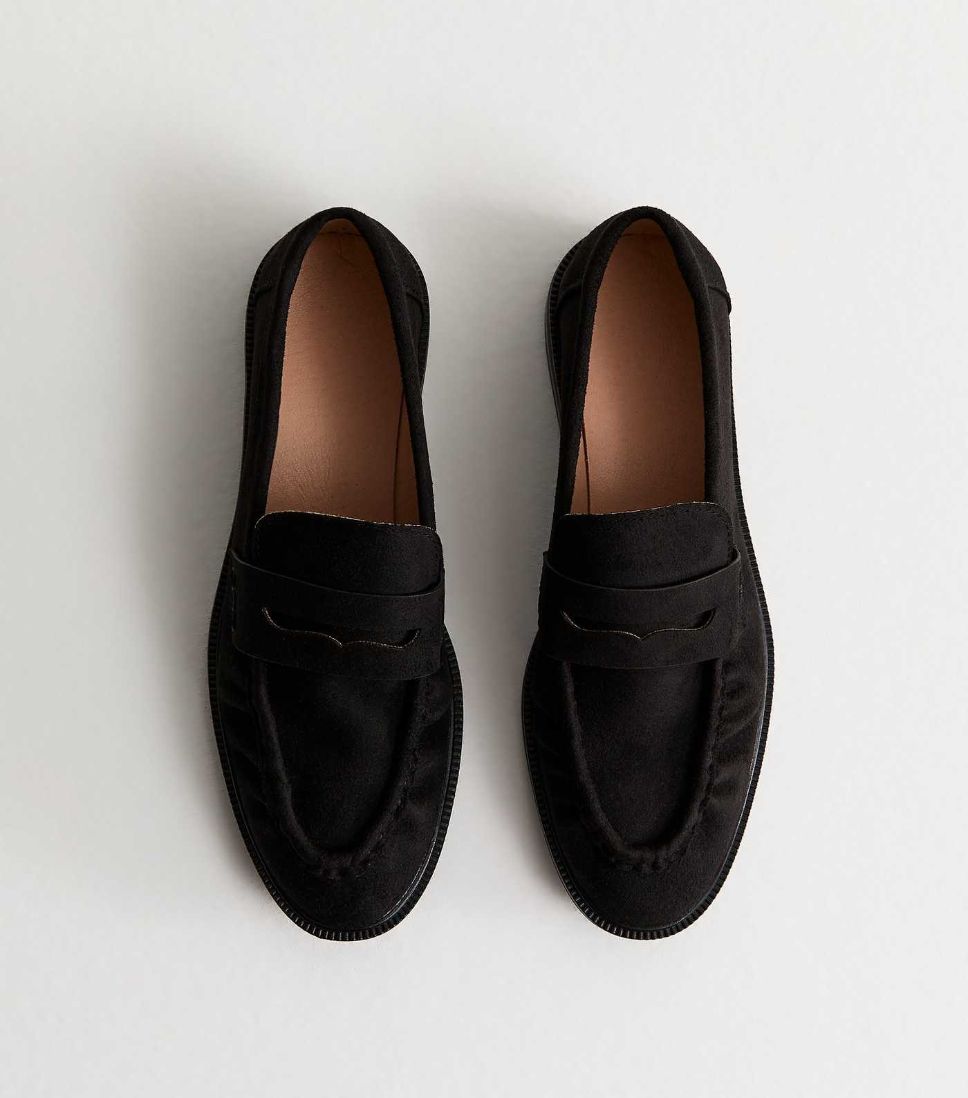 Truffle Black Faux Suede Loafer | New Look | New Look (UK)