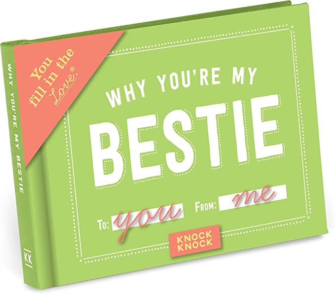 Knock Knock Why You're My Bestie Book Fill in the Love Fill-in-the-Blank Book Gift Journal, 4.5 x... | Amazon (US)