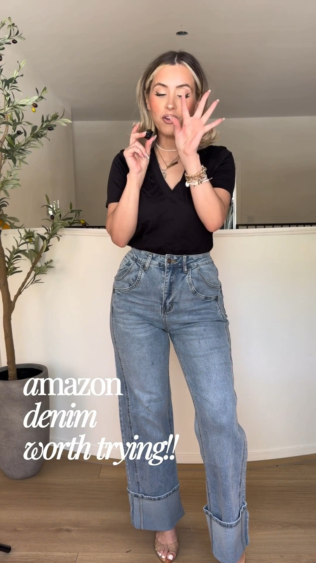 I absolutely love these jeans! They have incredible stretch, and I love the cuff detail! 

Wearing them in a size 4

#LTKootd #LTKgrwm #LTKPetite