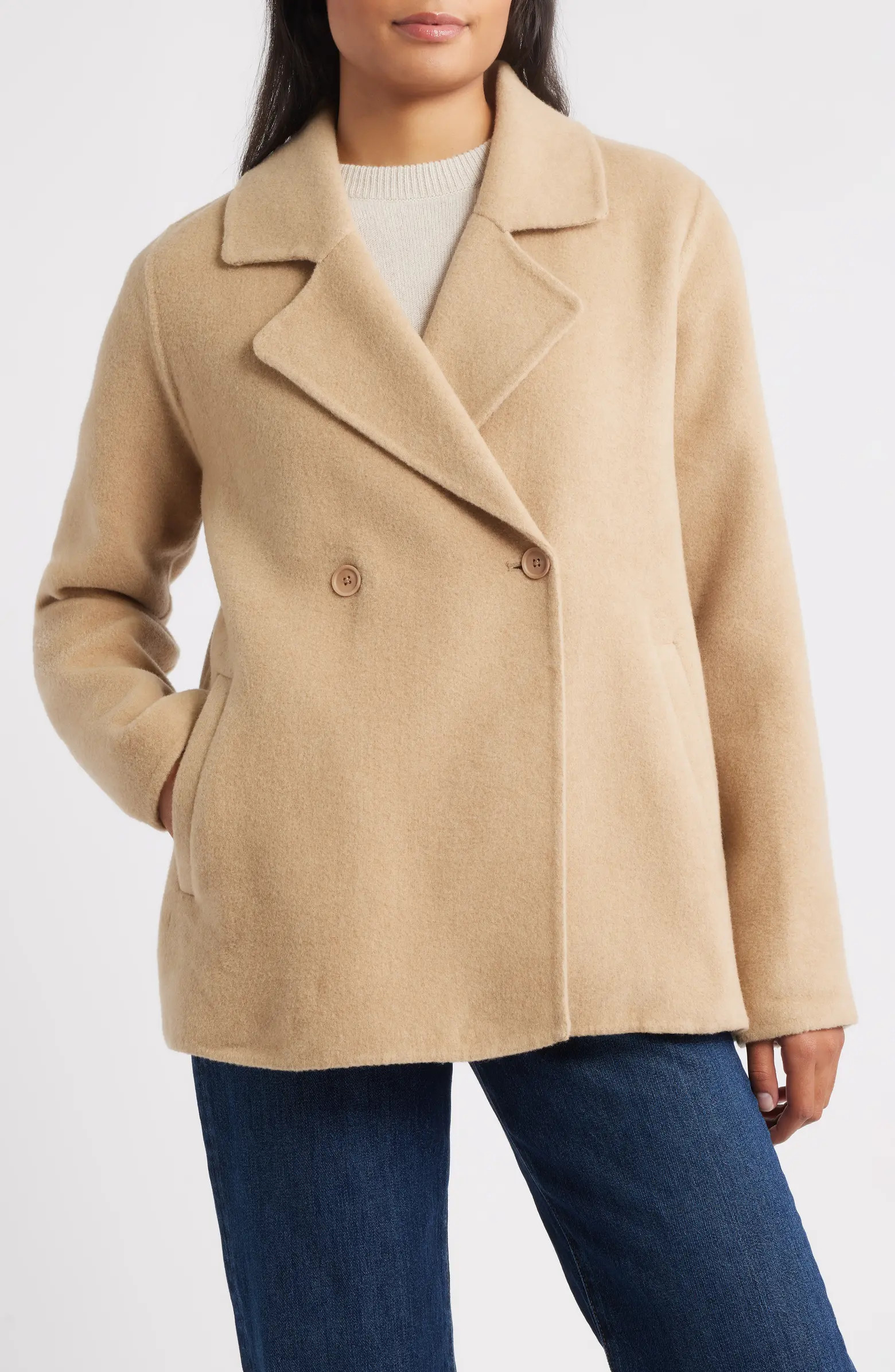 Double Breasted Wool Trench Coat | Nordstrom